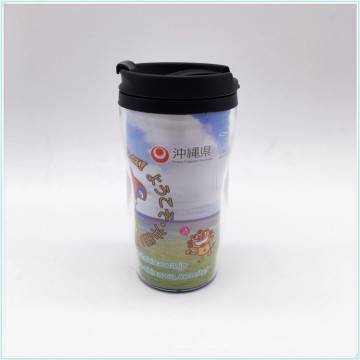 FDA 12oz estándar, 16oz, taza de café reutilizable de 20oz PP con la tapa, BPA 100%